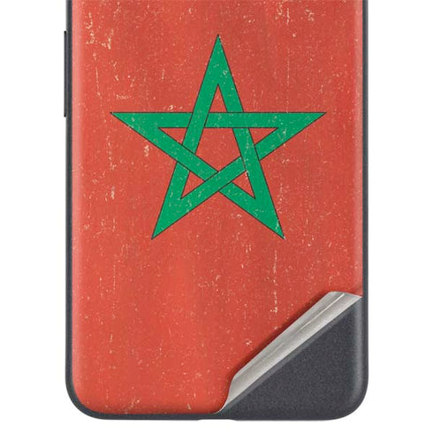 Morocco Flag Distressed Google Pixel 4a 5G Skin